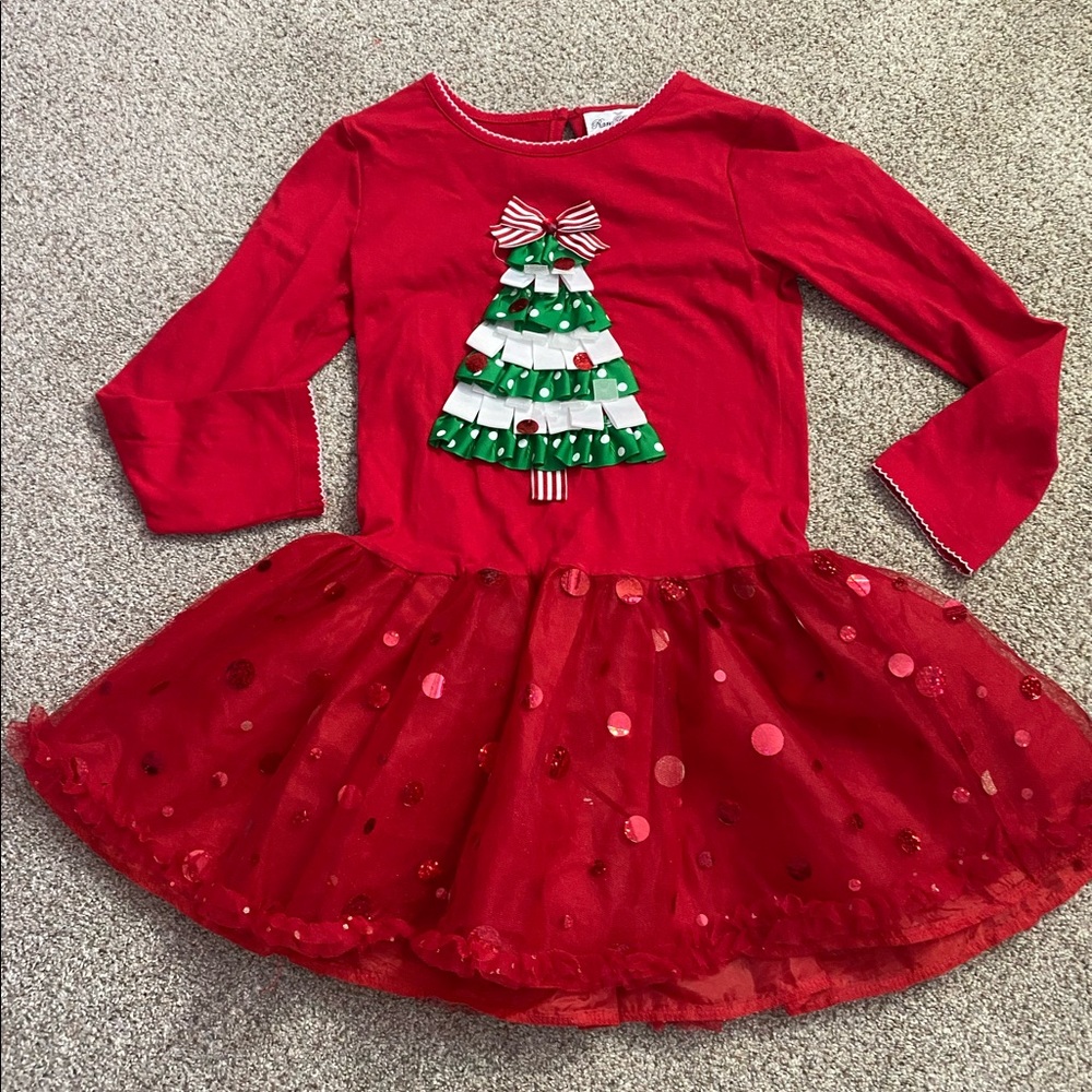 Girls Christmas Tutu Dress Size 6x